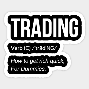 Funny Trading Definition Sticker